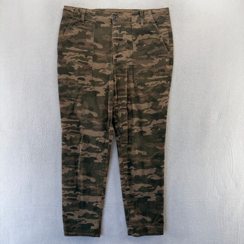 AG Adriano Goldschmied Pants Womens 31 Green Caden Fatigue Camo Fatigue Military